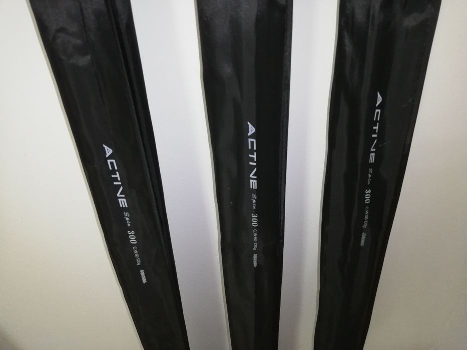 SET 3 Lansete ACTIVE  3.0m din 2 buc + 3 Mulinete FL EFB 6000