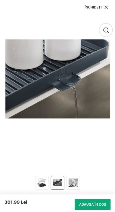 Scurgător de vase Joseph Joseph Y-Rack
- cu două nivele, din oțel inox