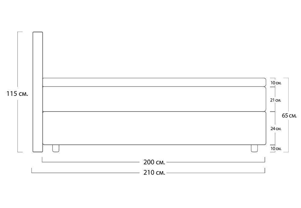 Спалня Boxspring bed ADEL (160x200)
