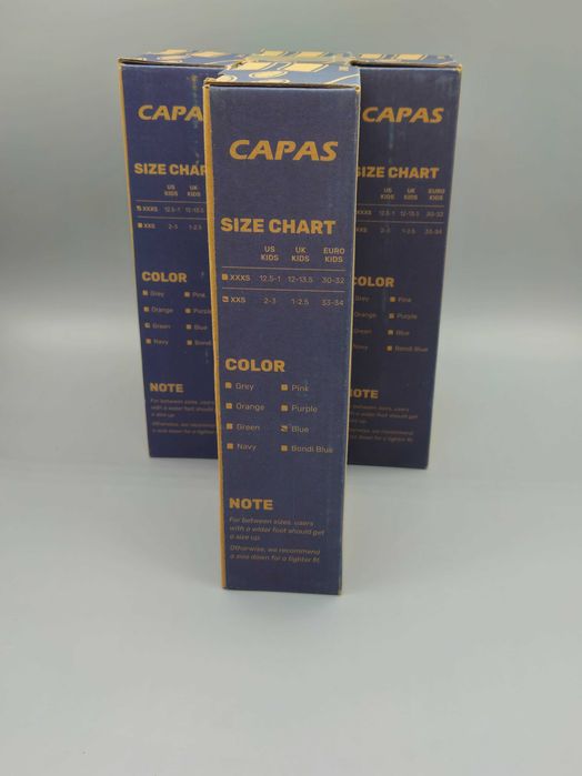 Детски тренировъчни плавници CAPAS с късо перо и мрежеста чанта, 30–34