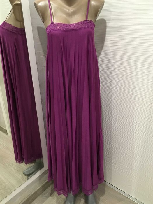 ZARA дълга рокля плисе S
