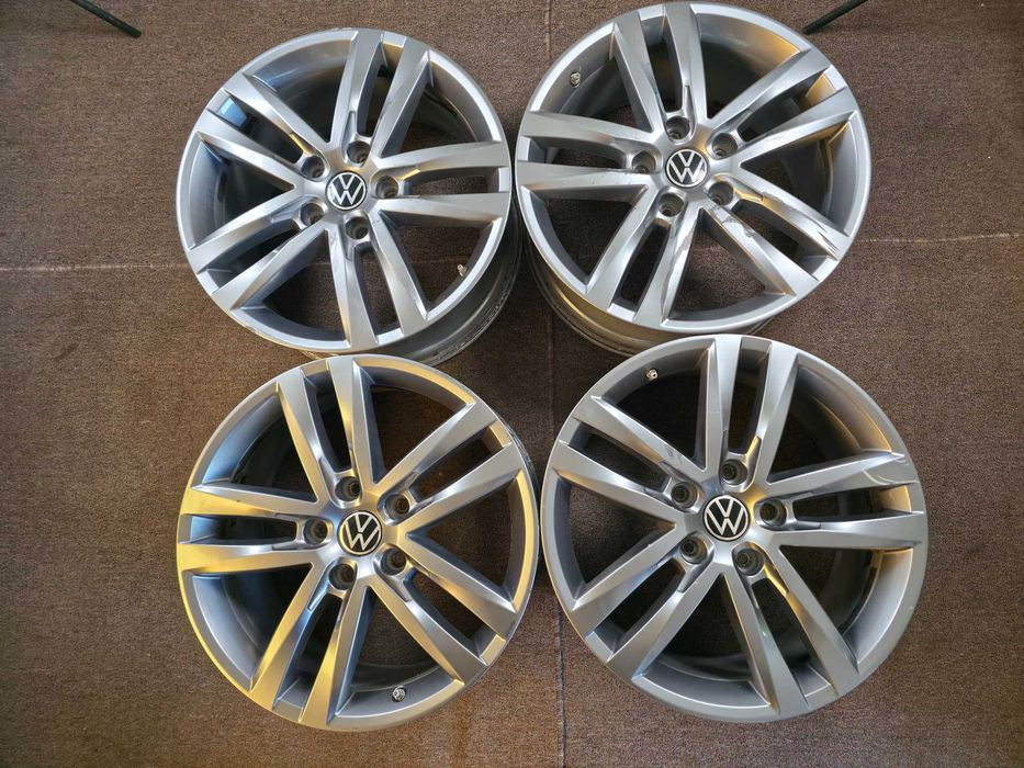 4 Jante Aliaj 5x130 19'' OEM VW Touareg 7P R-Line - AUDI Q7 - Porsche Cayenne - 8.5J ET 59 - SENZORI Presiune OEM