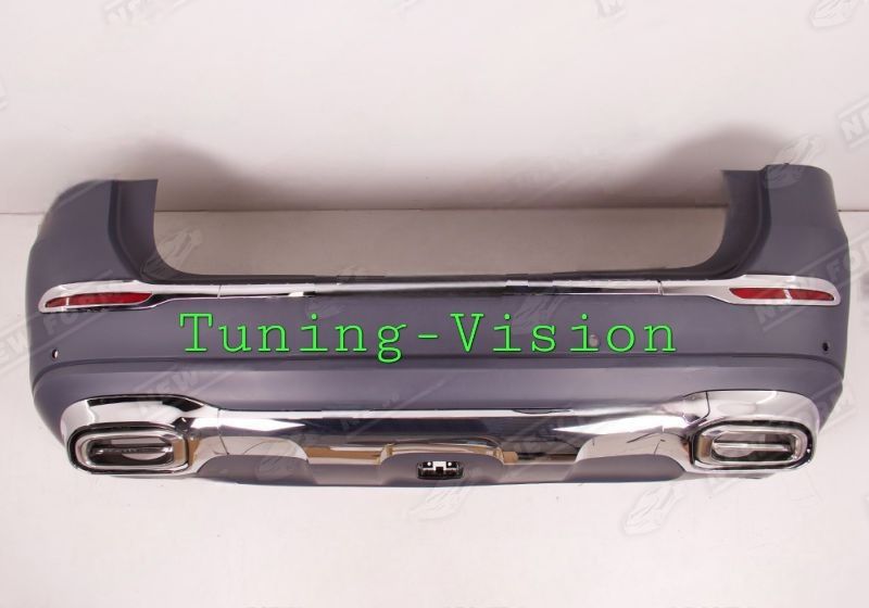 X167 Maybach FACELIFT задна броня GLS Mercedes накрайници дифузьор