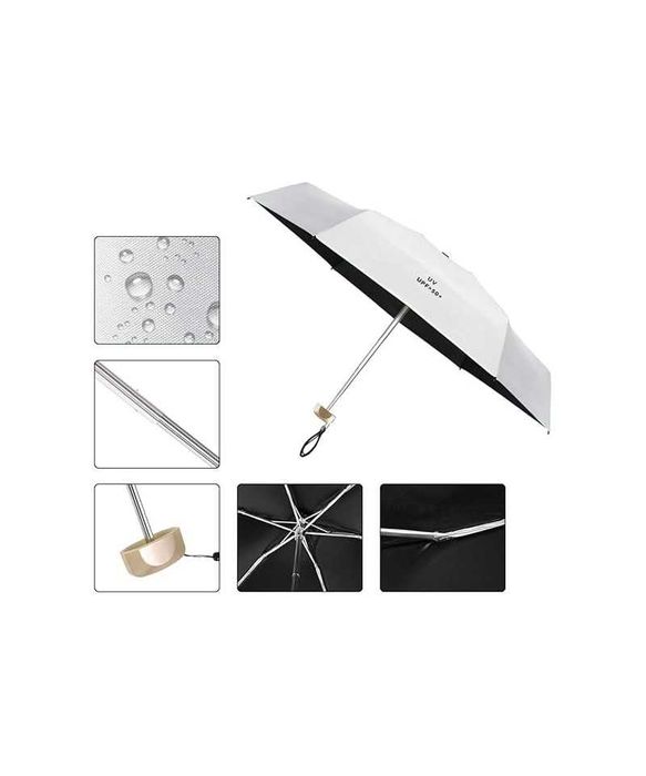 Mini umbrela UPF 50+ , Vicloon, disponibul roz ,argintiu  sau galbenă