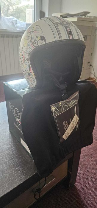 Casca Scuter Open Face NOS NS-1 Freedom Alb Mat marime XXL (63-64cm)