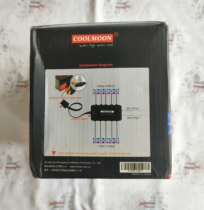 Set ventilatoare PC LED RGB 6 bucati de 120mm cu Telecomanda