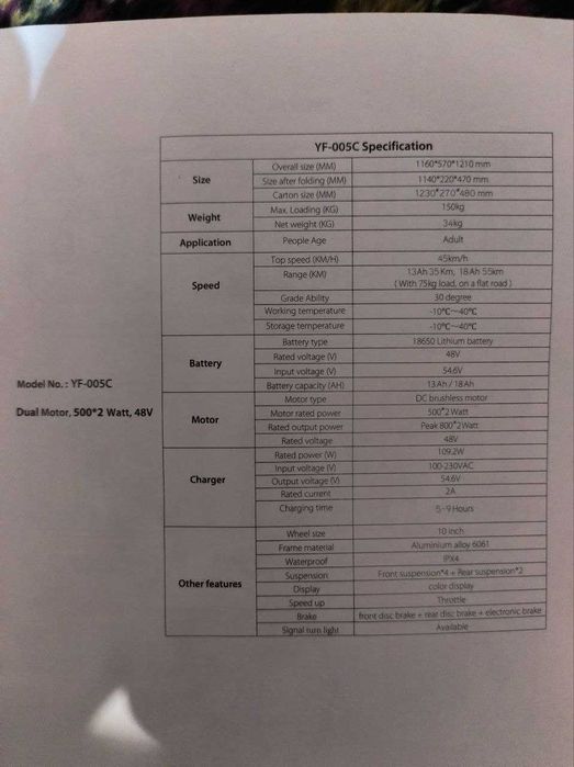 Электросамокат Skill Max H7 + два разных седла и быстрая зарядка