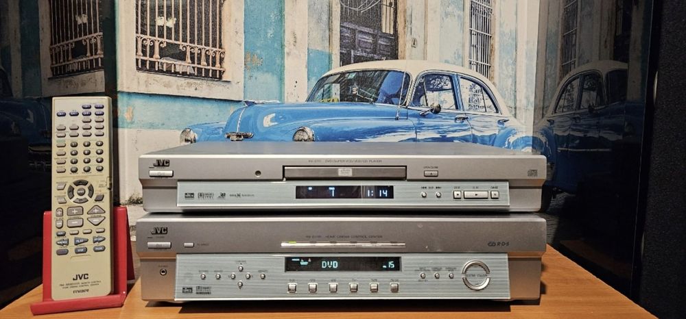 JVC RX E 111 amplificator statie amplituner si JVC XV E 111 cd dvd