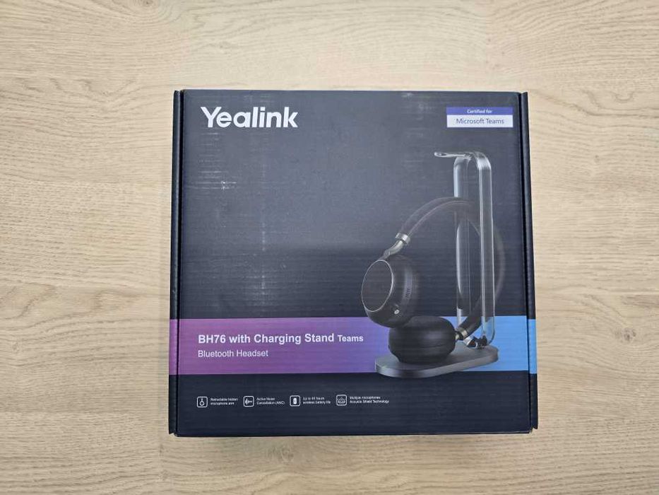 Слушалки Yealink BH76 | Bluetooth, USB-A, Noise Cancelling, Dock