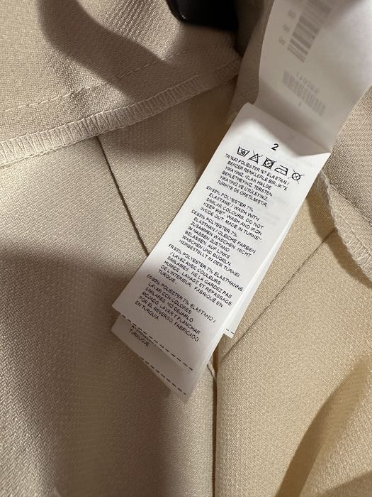 Pantaloni eleganți, de costum, pentru birou, crem, Trendyol, S (36)