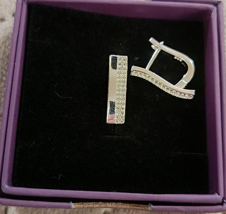 Дамски сребърни обици