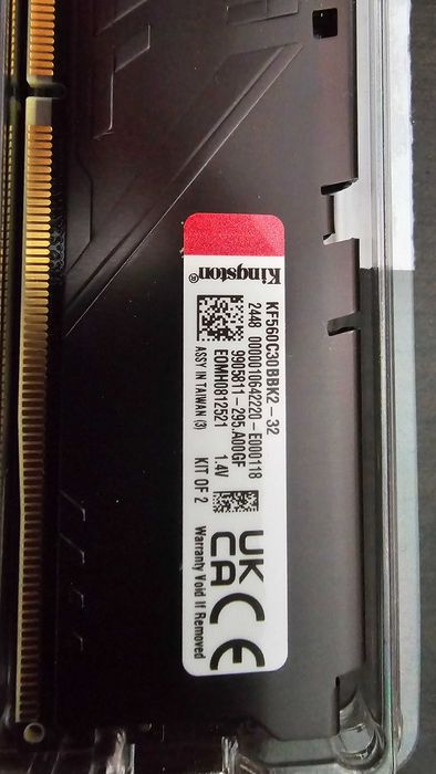 Kingston Fury X 32 GB DDR5 CL 30 6000 MT/s