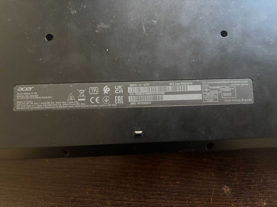 Laptop Acer Nitro V15  Model  N23Q22  An 2025 - DEFECT