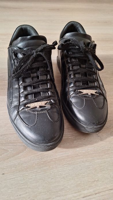 Кожаные кроссовки DSQuared