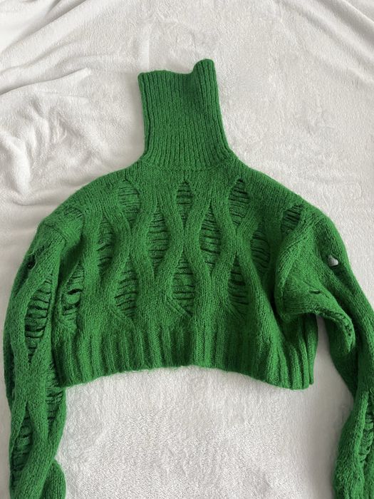 Зелен пуловер Zara