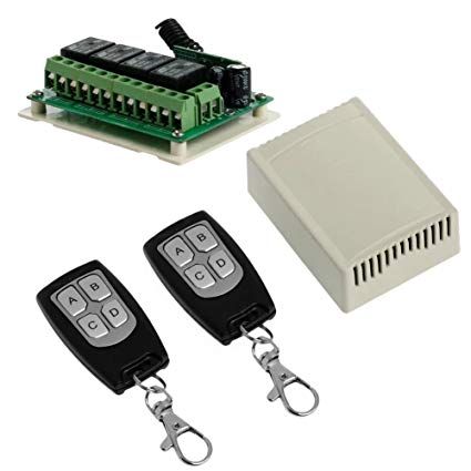 Modul remote control cu 4 relee 12V 433 MHz cu 2 telecomenzi