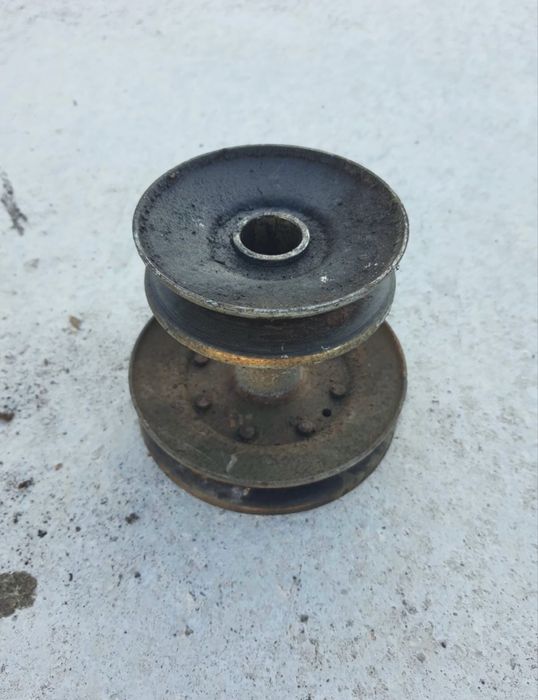 Fulie dubla pentru tractoraș gazon