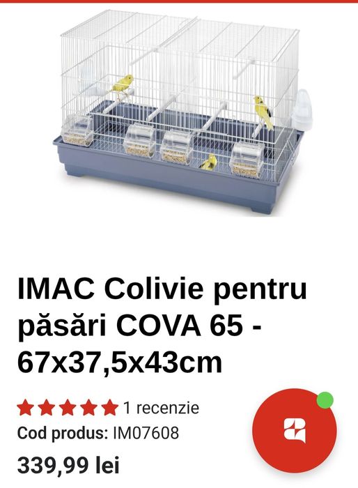 Colivie pasari mici și mijlocii