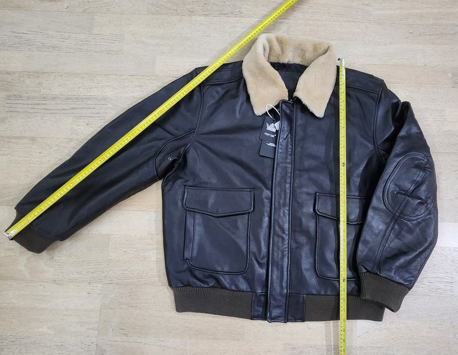 Geaca piele maro pilot aviator model G1