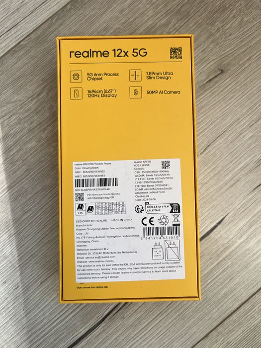 Realme 12x 5G 6/128GB чисто нов, невключван