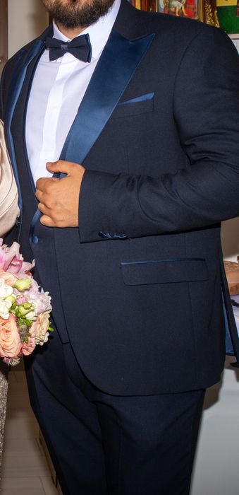 Costum Mire/Gala Premium (3 piese) - Bleumarin - Mărime 60 (XL-XXL)