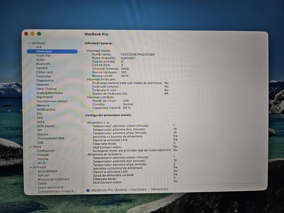 MacBook Pro M1 16 inch - baterie 88% - 16GB RAM - 512GB SSD
