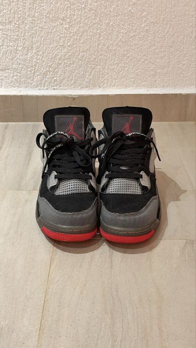 Jordan Retro 4 Black/Infrared Off-White Limited номер 42