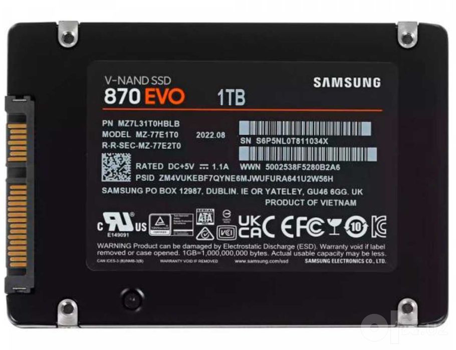 SSD Samsung Evo 870 1TB