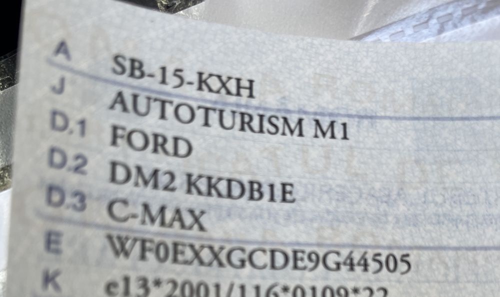 Ford c-max 2009 diesel