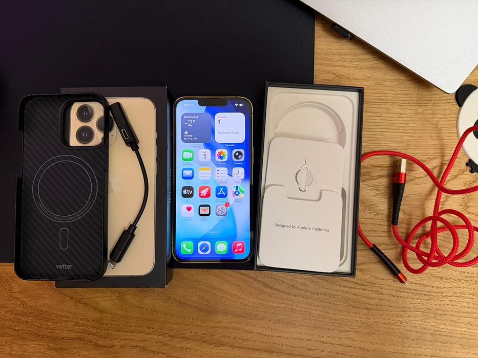 iPhone 13 Pro 256GB Gold – stare foarte bună