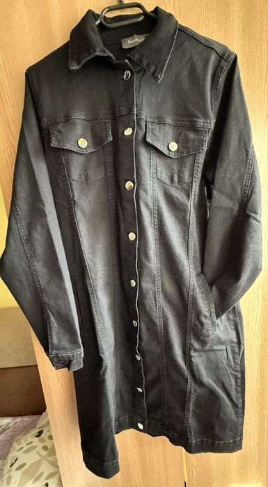 Jachetă blugi lungă