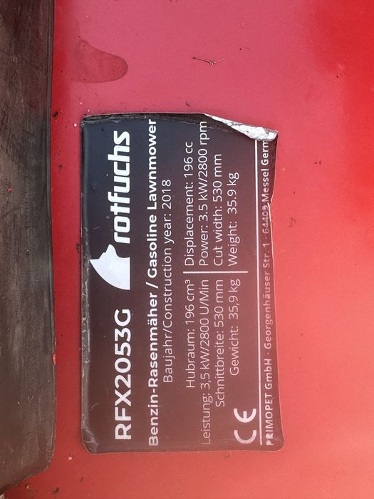 Бензинова самоходна косачка Rotfuchs