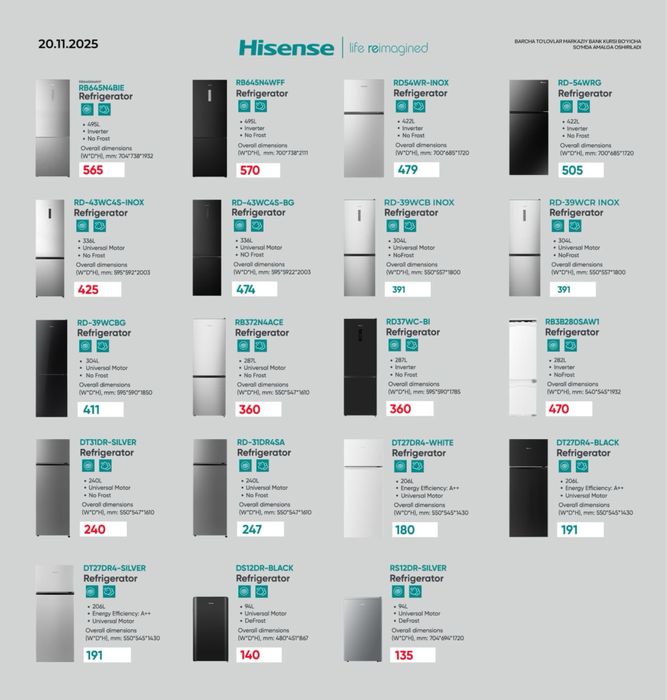 холодильник HISENSE xolodilnik