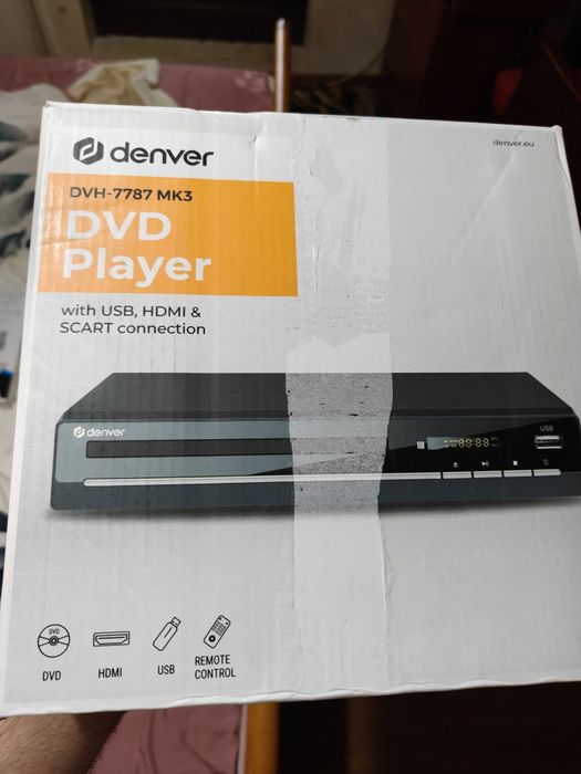 DVD Player Denver DVH-7787 MK3 – HDMI, USB, SCART | Telecomandă inclus