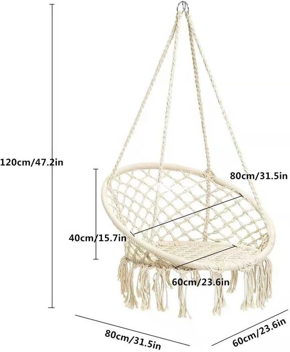 Scaun Leagan balansoar suspendat pentru casa sau gradina 150kg
