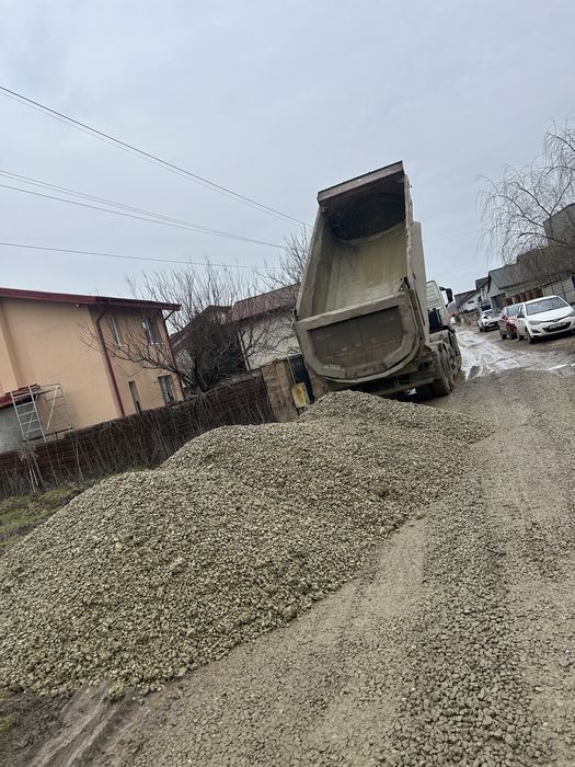 Livram nisip/balast/pietris/piatra drum(gradinari-tantava-buturugeni