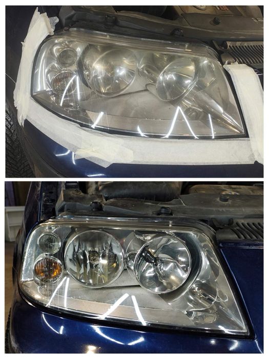 Полиране/ възтановяване на фарове НА АДРЕС