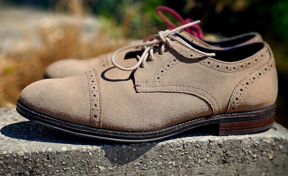 Pantofi Tommy Hilfiger Brogue din Piele Întoarsă Naturală Mărimea 42