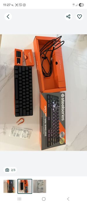 Клавиатура Steelseries Apex Pro Mini безжична
