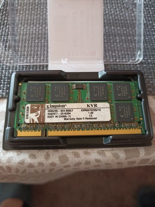 RAM памет за лаптоп Kingston 1GB DDR2 667MHz (KVR667D2S5/1G)