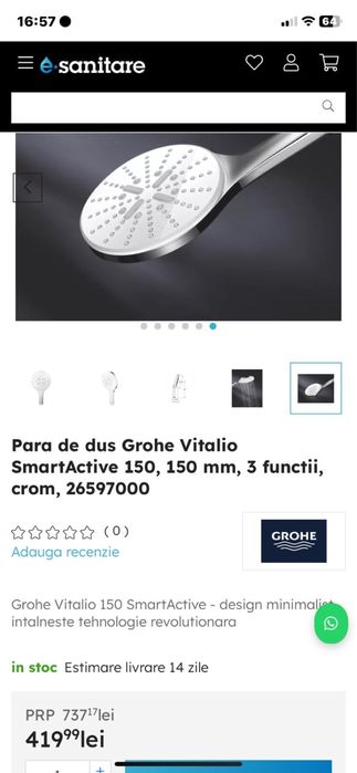 Para dus GROHE Vitalio 150mm