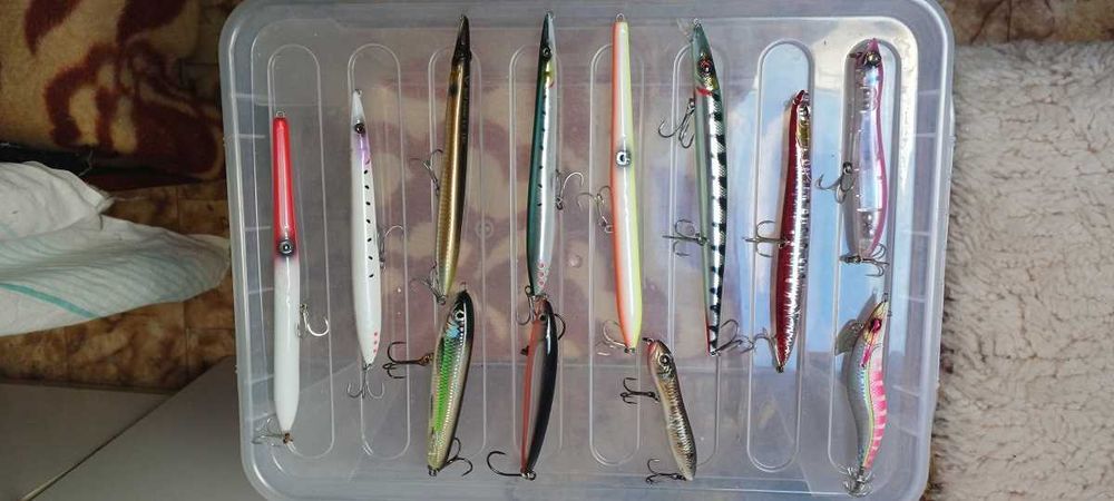 Повърхностна примамка за морски риболов 10 см, 15 гр.