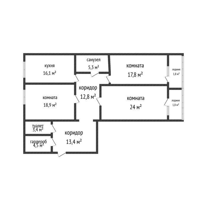 Продам 3 комнатную квартиру