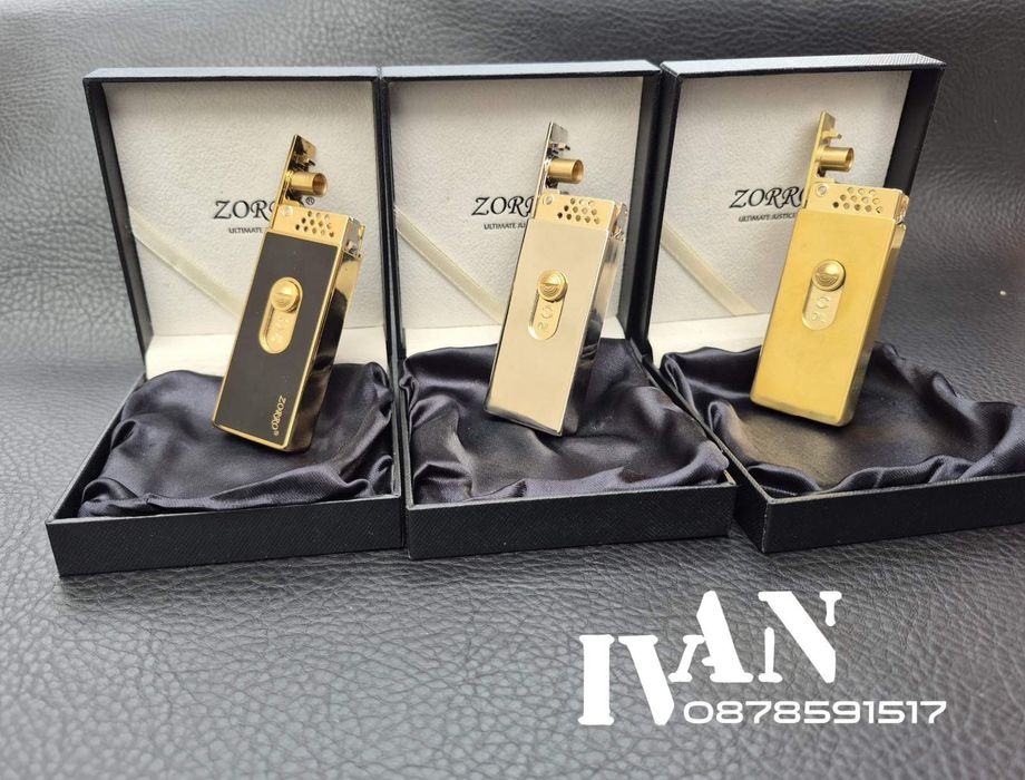 Бензинова запалка ZORRO-(Три цвята)