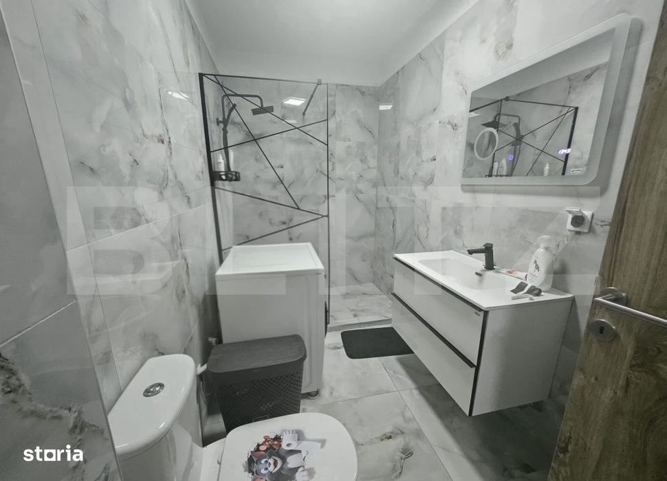 Apartament mobilat si utilat in zona Terra, etaj intermediar, parcare