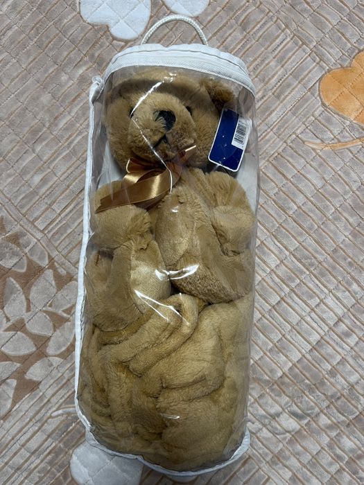 Vând ursuleț de pluș Teddy și păturică pufoasă