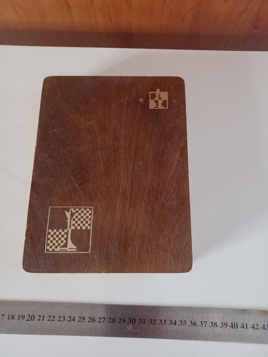 Ретро СССР  дървен туристически шах