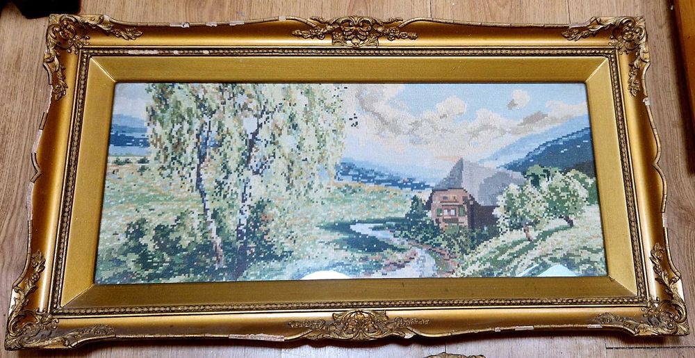 Вилерови гоблени, ушити, в оригинални дървени рамки