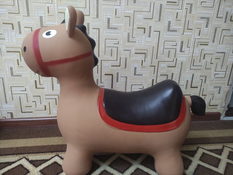 Прыгун ослик резиновый