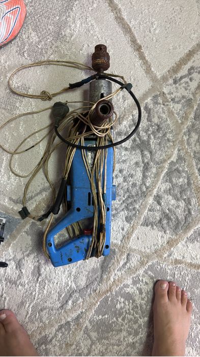 Перфоратор + болгарка + дрель (всё рабочее)